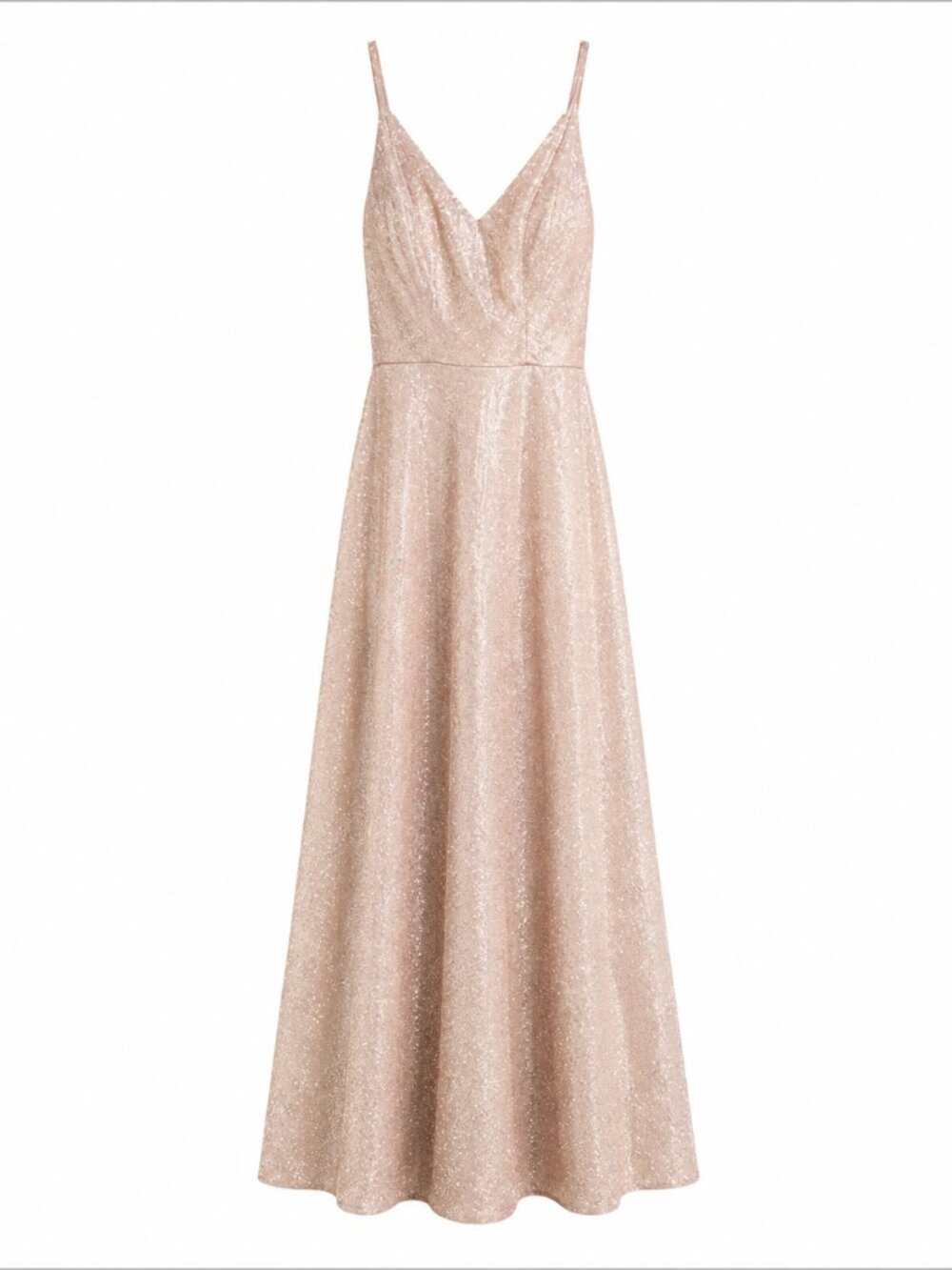 floorlength formal chamoagne gold dress by Speechless size 3 fully lines formal